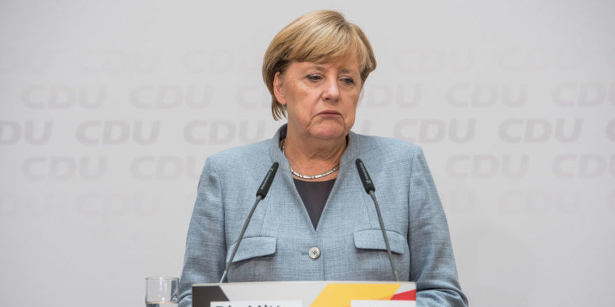 Free image/jpeg Resolution: 6016×4016, File size: 4.19Mb, Sad Angela Merkel at microphones